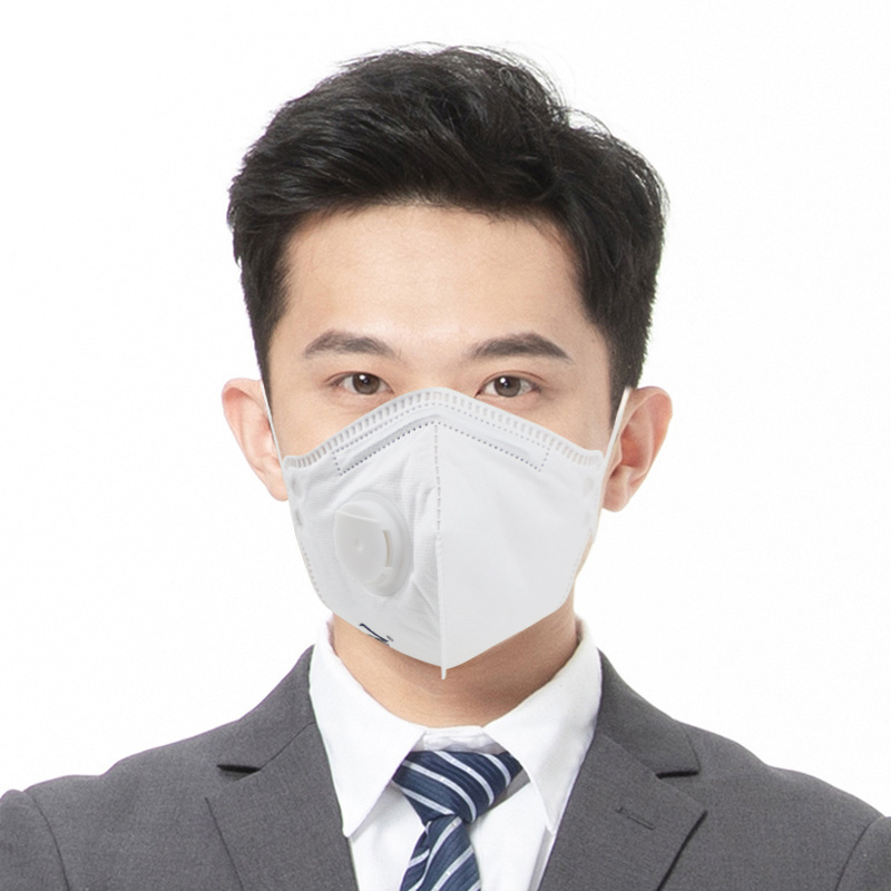 Anti Pollution Dust Comfortable Breathable 4 Ply Headband Disposable FFP2 FFP3 Dust Mask