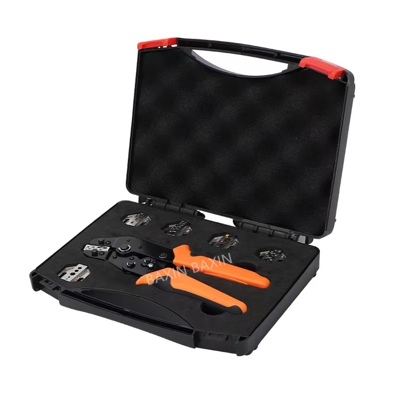 2024 new Solar panel terminal auto wire crimping terminal insulating terminals DIY hand crimp tool 6 in 1 function tool kit