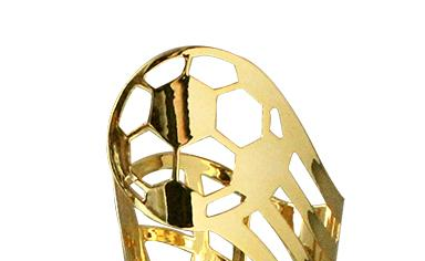 Hot selling football trophies soccer trophy 2023 unique design glitter trophy for souvenir gift