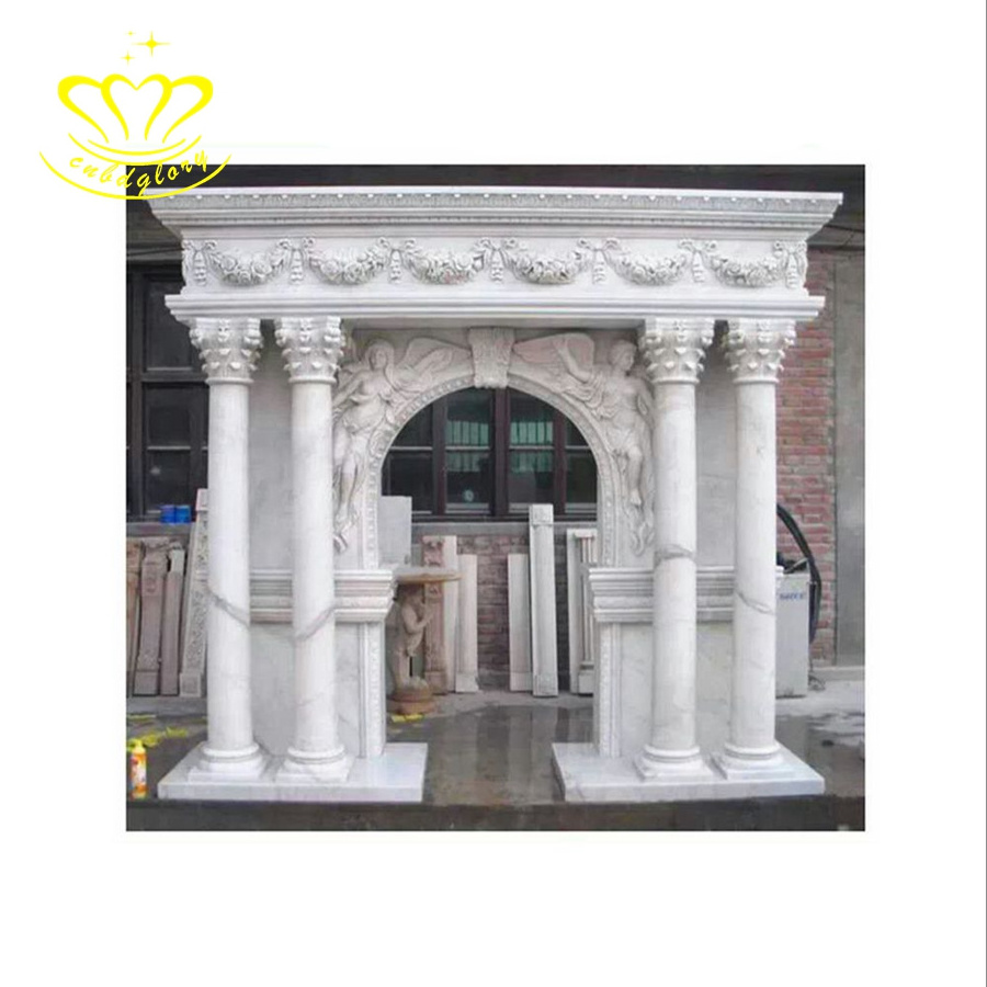 Good Price stone Carving outdoor garden Marble door gate decor frame