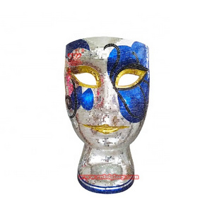 Modern grotesque in shape Design Furniture chair sculpture Fiberglass Mosaic Face art Chair