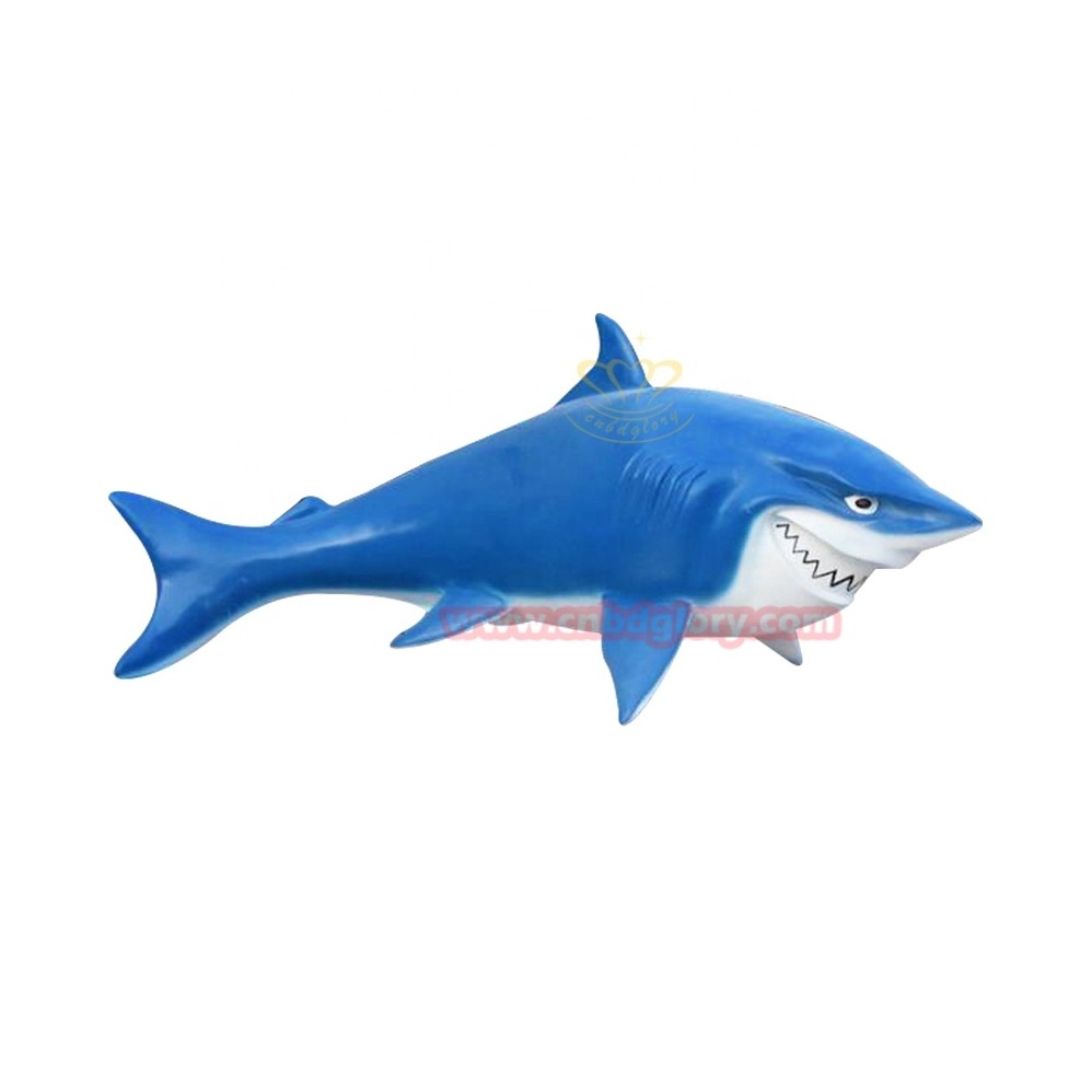 Outdoor amusement park Street Landscape Design Ornament Fiberglass Marine Animal Shark Sculpture