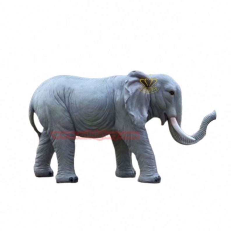 Outdoor garden lawn Street Landscape decoration Design Art Sculpture Fiberglass animal Elephant Statue