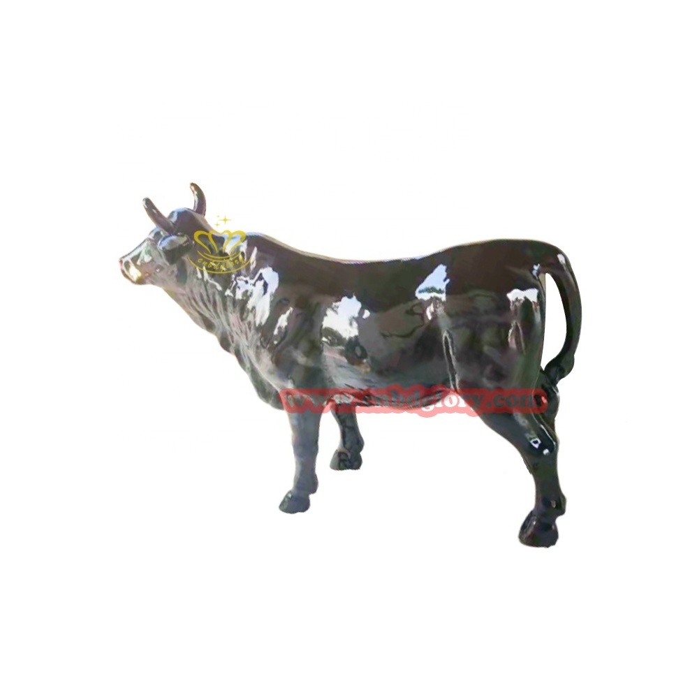 Outdoor Garden Street Landscape Design decoration art Sculpture Fiberglass Wall Street Bull Statue