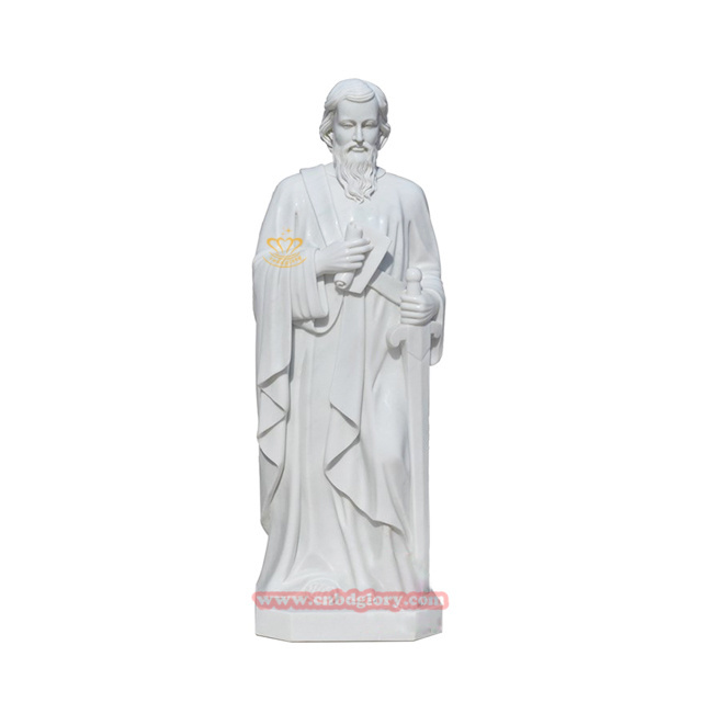 Western Christ Religious Church Cathedral decor design Stone art Sculpture Marble Saint St.Joseph Jesus Statue