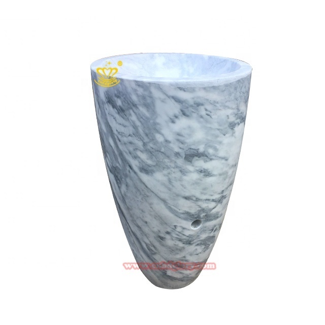 Hotel villa home supplies bathroom tub design stone crafts art sculpture Modern Marble hand basin