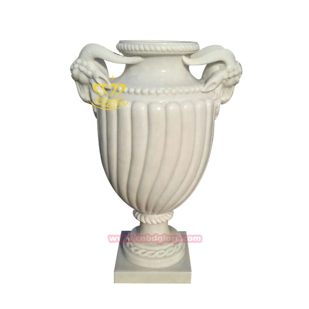 Outdoor Hotel Villa Garden Street Landscape decorative Design stone art sculpture Hand Carved sandstone Flower Pot