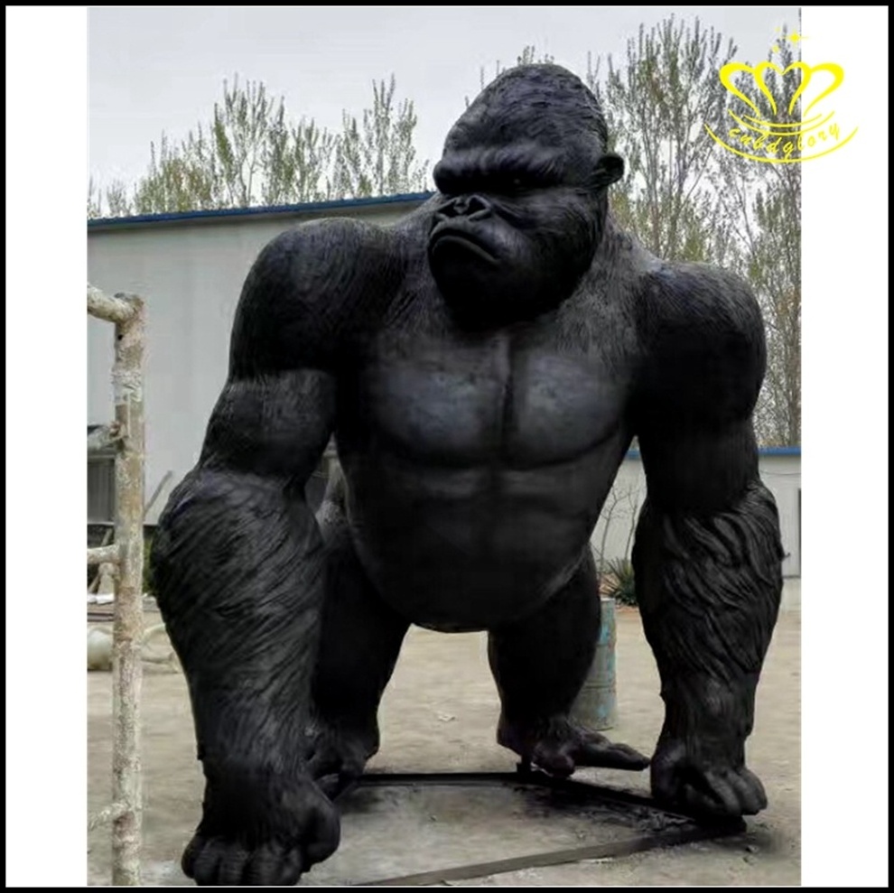 Best Sale outdoor garden Street Landscape decoration Design art Sculpture Fiberglass King Kong statue