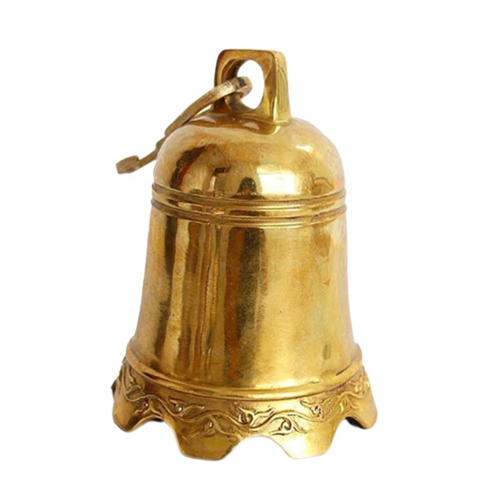 Outdoor Temple ornaments Sculpture Metal crafts Bronze Antique Church Bell For Sale