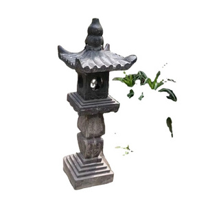 High Quality garden outdoor stone Sculpture ornaments lamp Granite Lantern