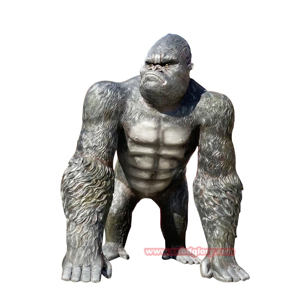 Best Sale outdoor garden Street Landscape decoration Design art Sculpture Fiberglass King Kong statue