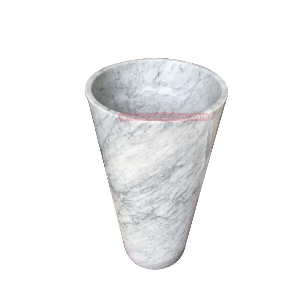 Hotel villa home supplies bathroom tub design stone crafts art sculpture Modern Marble hand basin