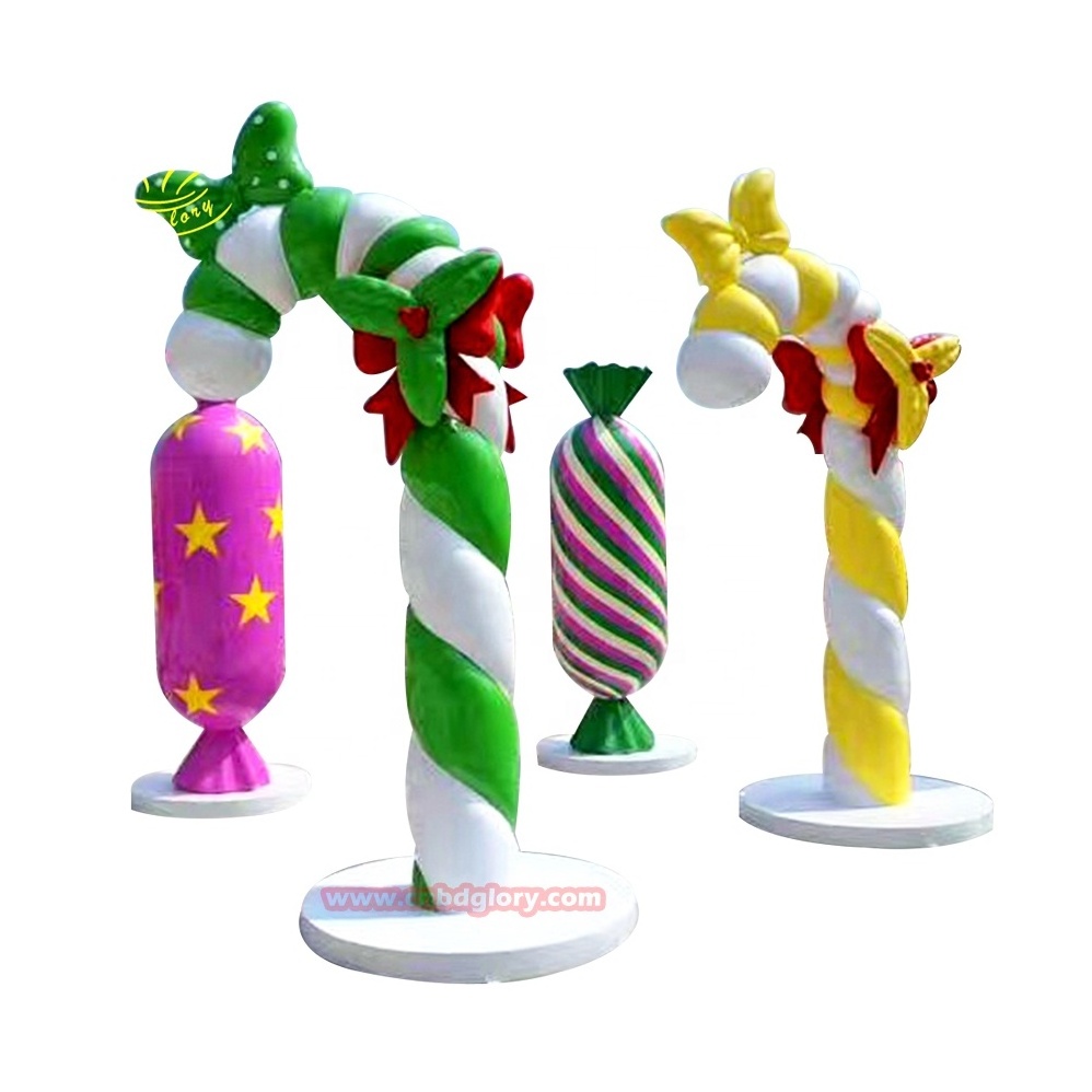 Dessert shop Street Landscape decoration Design resin crafts art sculpture Fiberglass Candy Sculpture