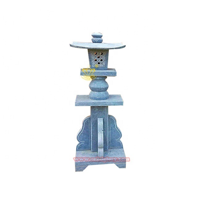 High Quality outdoor Lighting ornaments sculpture Marble Japanese Garden Lanterns