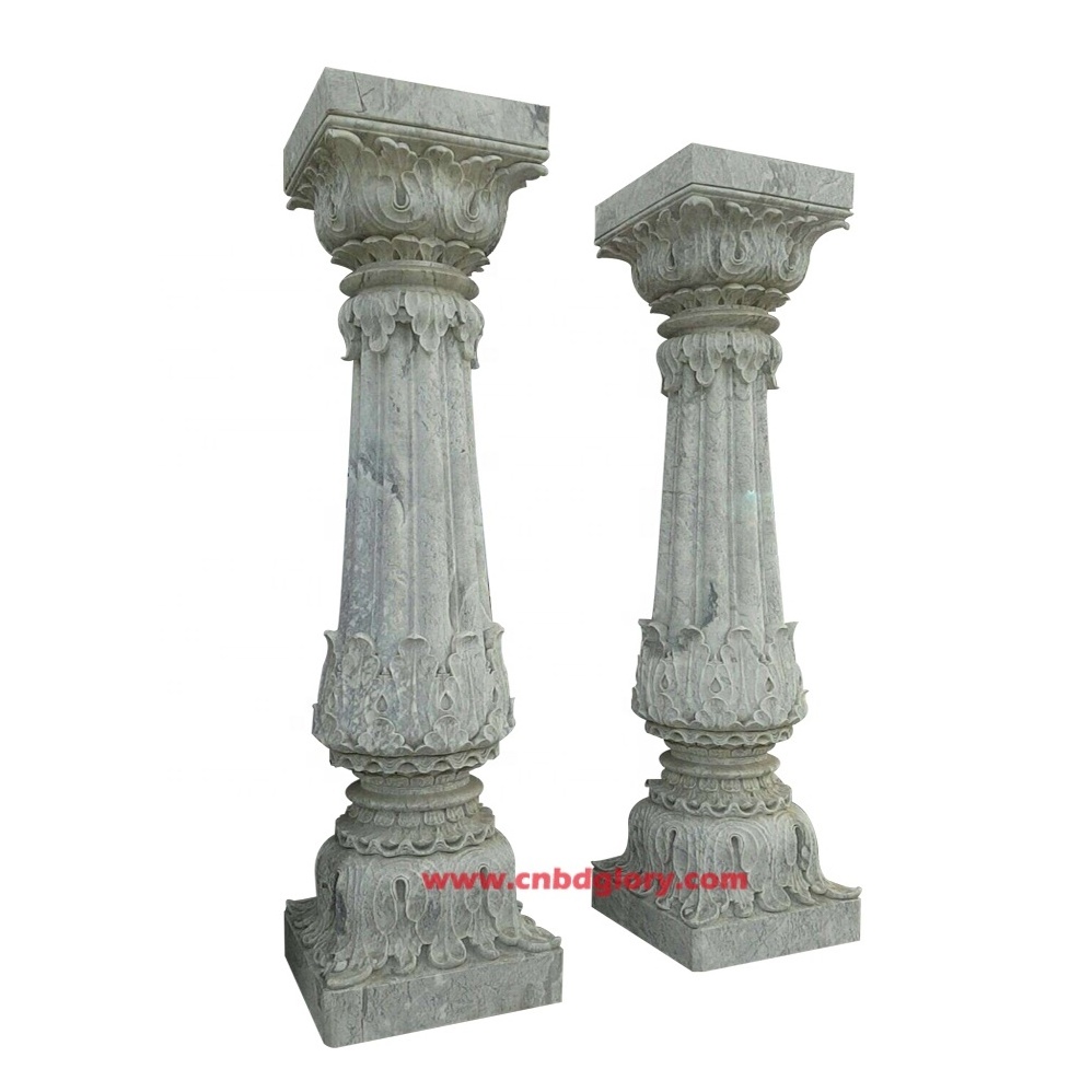 Building house gate decor pillars sculpture Classic Marble Granite Roman Columns