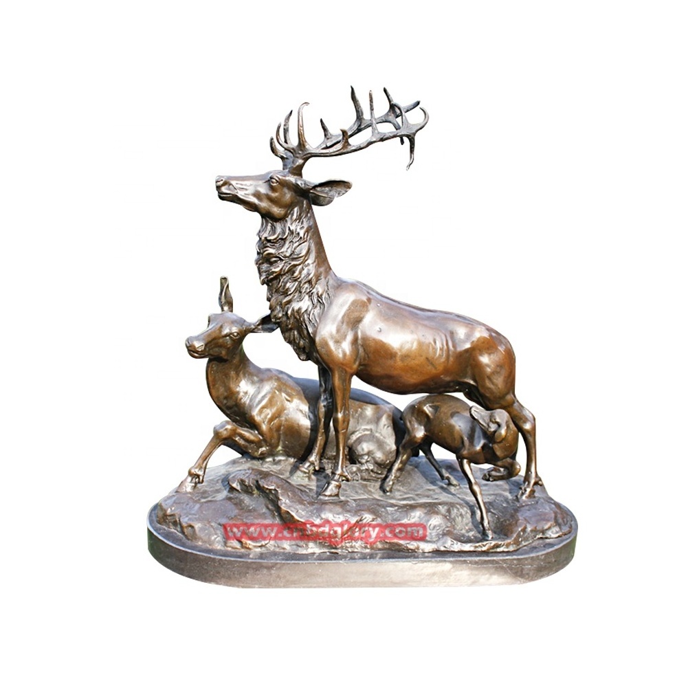 Outdoor garden Street Landscape Decor Design art Sculpture Metal crafts Bronze Bull Statue