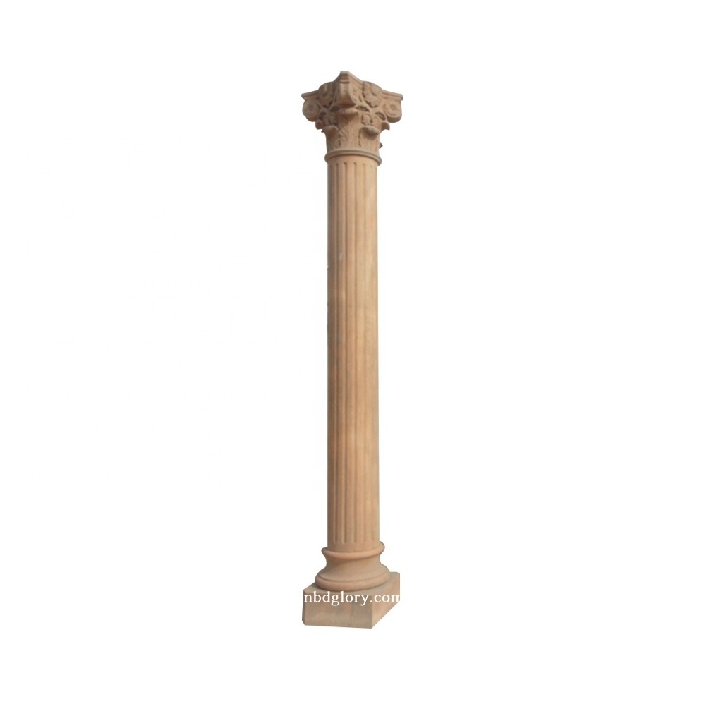 Outdoor garden door Gate ornaments sculpture solid Column Marble Pillar Design