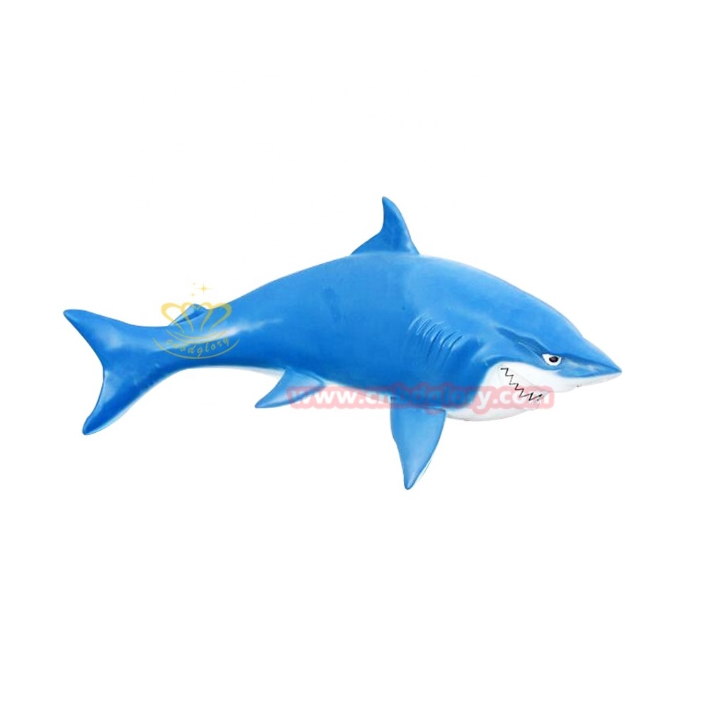 Outdoor amusement park Street Landscape Design Ornament Fiberglass Marine Animal Shark Sculpture