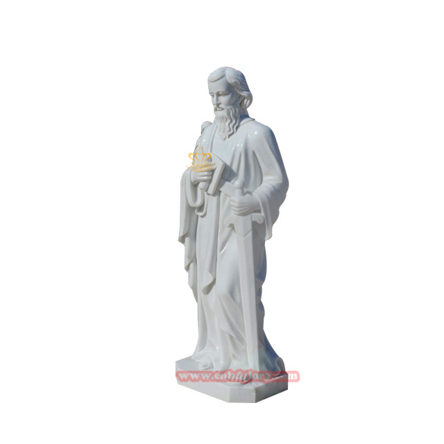 Western Christ Religious Church Cathedral decor design Stone art Sculpture Marble Saint St.Joseph Jesus Statue