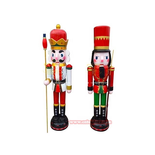 Hotel Villa gate decoration design art sculpture Luxury Fiberglass Statue Nutcracker