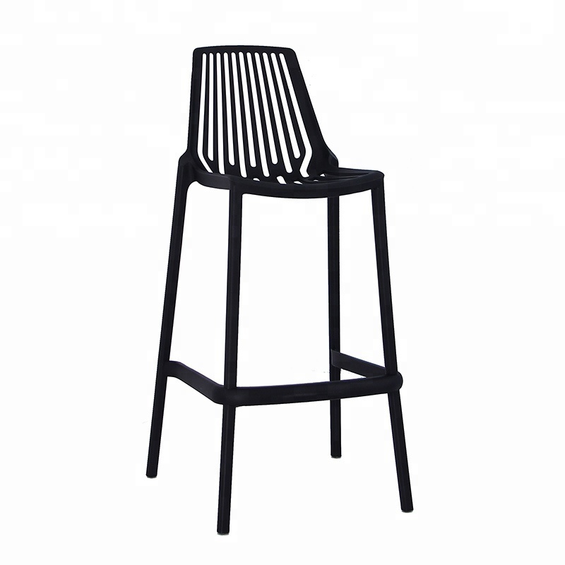 Wholesale Bar Restaurant Kitchen Furniture Counter Nordic Simple Patio Outdoor Club Plastic Bar Stool Chair