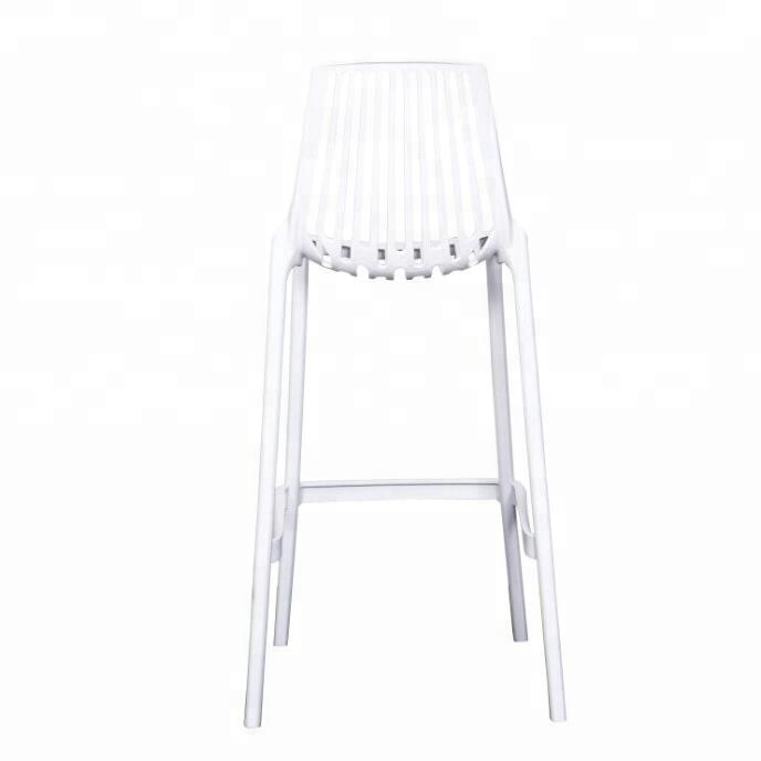 Wholesale Bar Restaurant Kitchen Furniture Counter Nordic Simple Patio Outdoor Club Plastic Bar Stool Chair