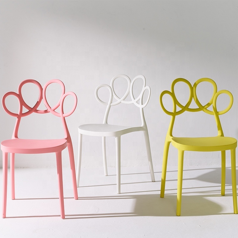 langfang furniture white stackable modern dinning chair designer plastic restaurant chair