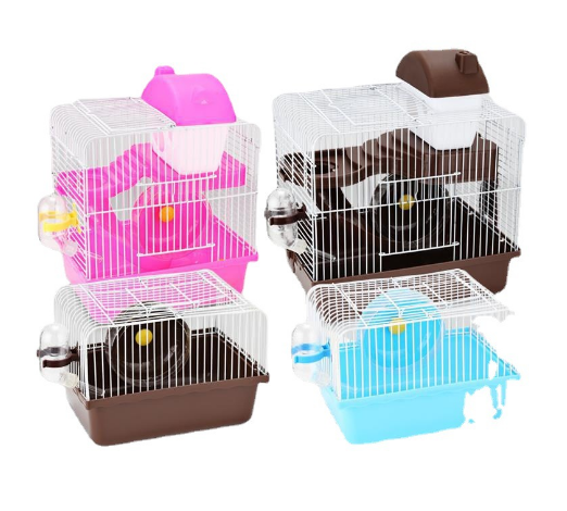 Manufacturer wholesale Custom  Luxury Foldable Carrier Portable Castle Hamster Cage