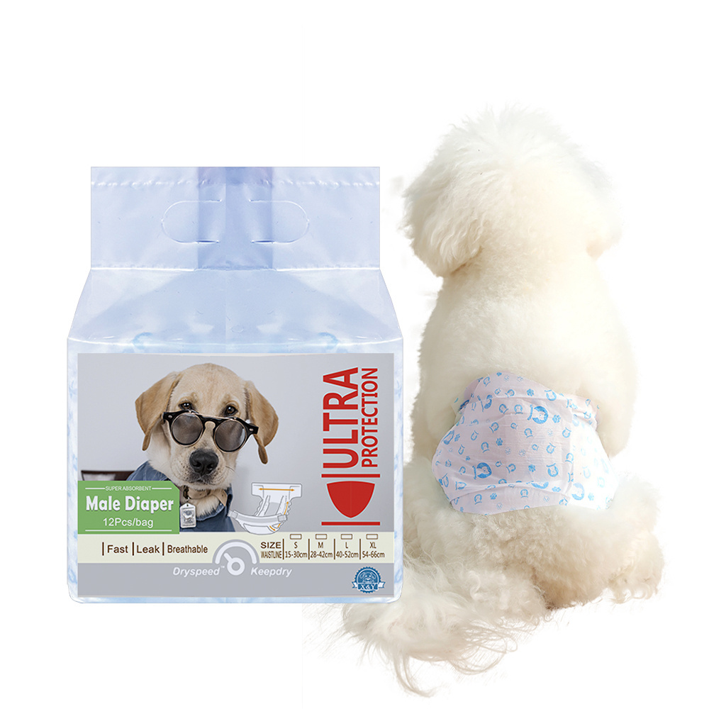 Wholesale Biodegradable Oem Doggy Male Pet Dog Suit Diaper New Disposable Gel Diaper For Dog