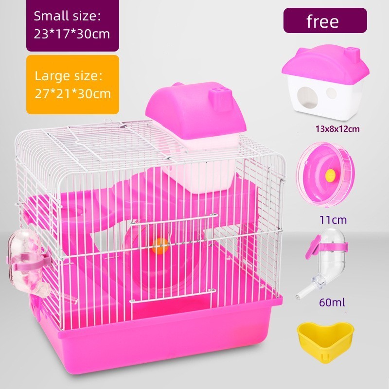 Manufacturer wholesale Custom  Luxury Foldable Carrier Portable Castle Hamster Cage