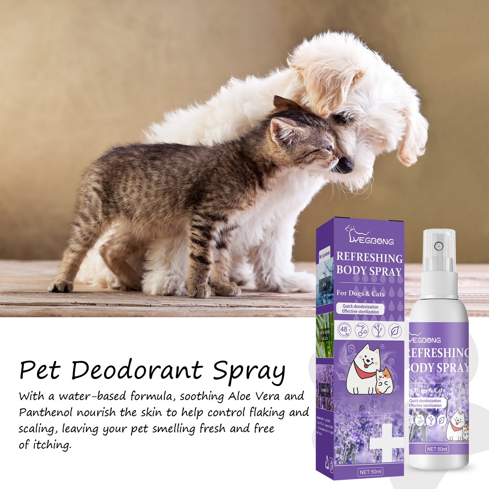 Pet Deodorant Liquid Smoke Pet Odor Eliminator Car Air Freshener Spray OEM odor eliminator spray dog