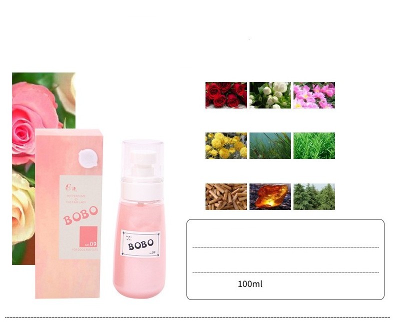 China Manufacturer Wholesale Safe Lasting Fragrance Pet 100ml Plastic Spray Bottle Deodorant Dog Perfume