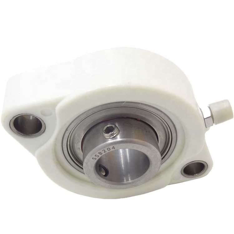 CTL204 white plastic flange pillow block bearing CTL 204 with stainless steel insert bearing