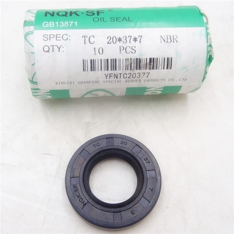 Front crankshaft oil seal hydraulic oil seal crankshaft oil seal 20x37x7