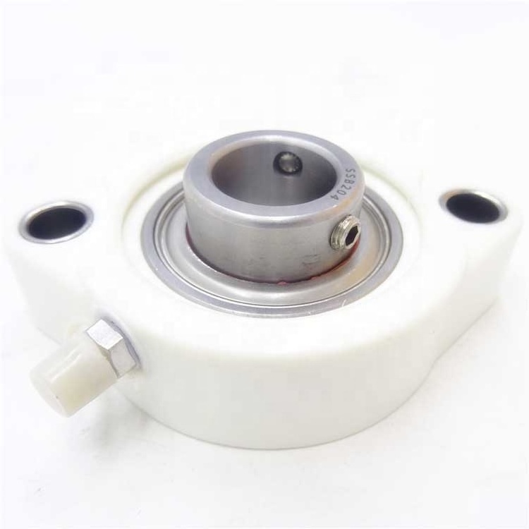 CTL204 white plastic flange pillow block bearing CTL 204 with stainless steel insert bearing