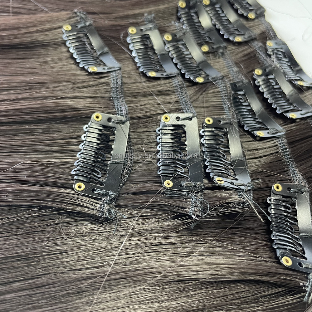 Women High Temperature Heat Resistant Fiber Synthetic Hair Pieces Clip In Human Hair Extensions Real Natural Hair