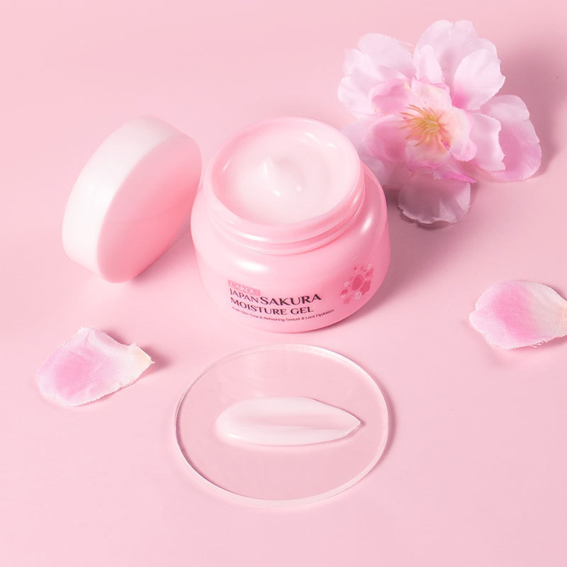 Laikou Japan Sakura Moisture Gel 60g Brighten Skin Hydration Reduce Dullness Oxidation Lazy Cream Facial Moisturizer Gel