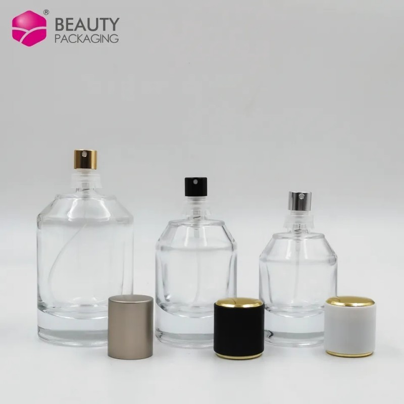 luxury clear glass 30ml 50ml 100ml men body shape glass perfume bottle