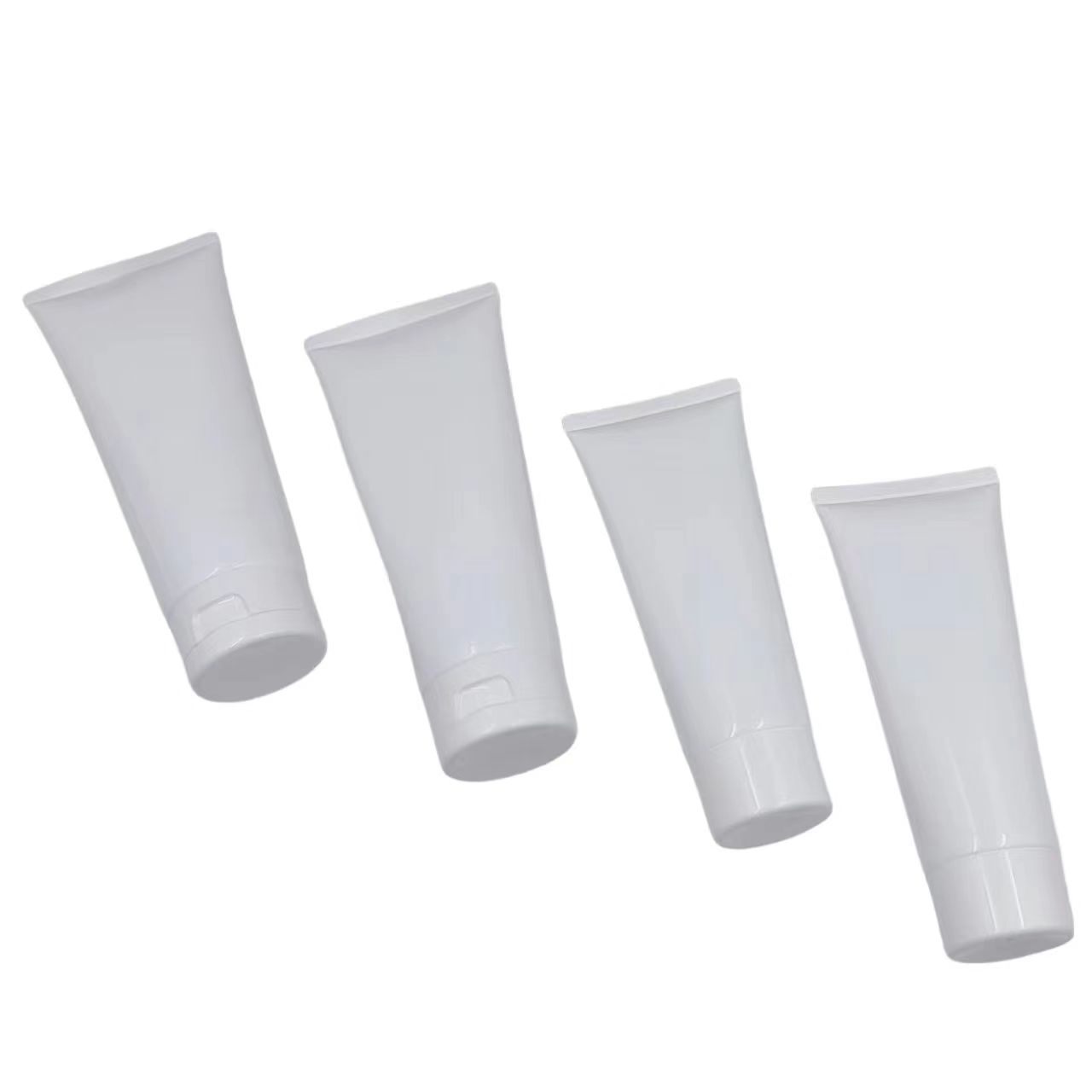 White Hand cream pe cosmetic tube body lotion tube sunscreen packaging tube with flip lid