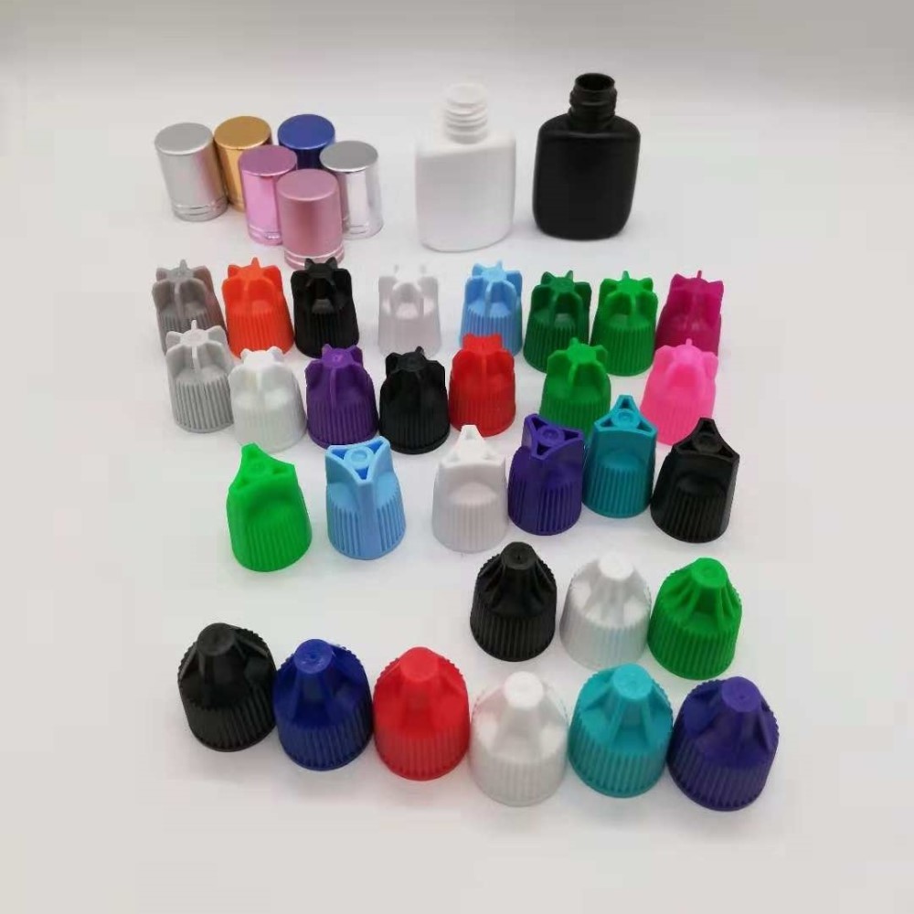 Portable 3ml 5ml 8ml 10ml 15ml Plastic HDPE Empty Extension Eyelash Glue Bottle With Plastic Aluminium Cap And Nozzle