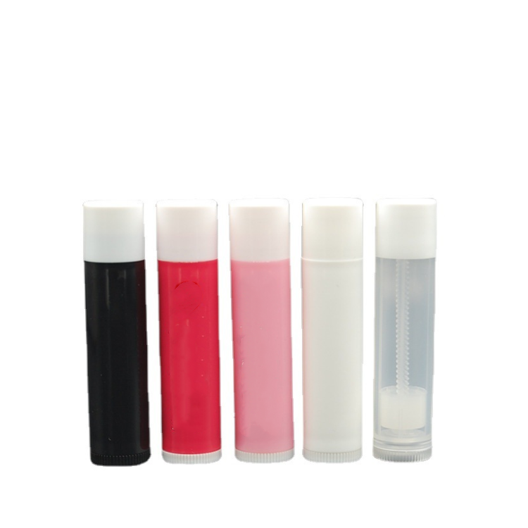 custom logo white transparent black large size lip balm container 15g empty twist up glue stick tube