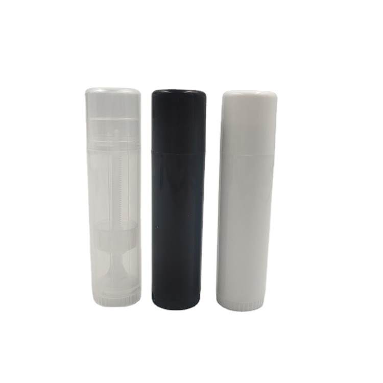 custom logo white transparent black large size lip balm container 15g empty twist up glue stick tube