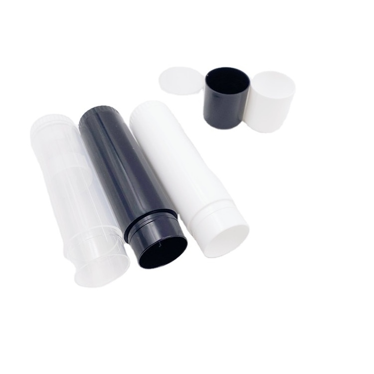 custom logo white transparent black large size lip balm container 15g empty twist up glue stick tube