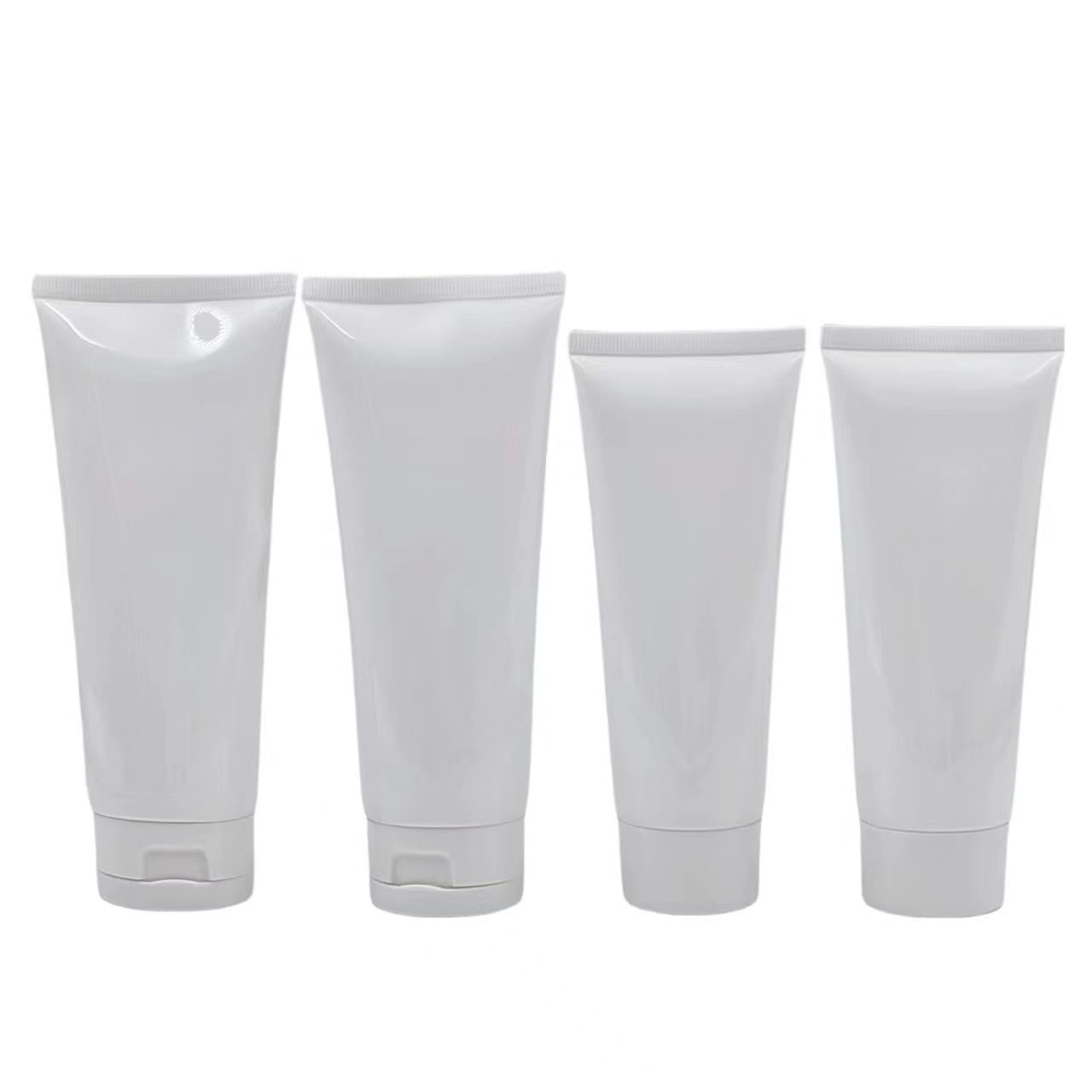 White Hand cream pe cosmetic tube body lotion tube sunscreen packaging tube with flip lid