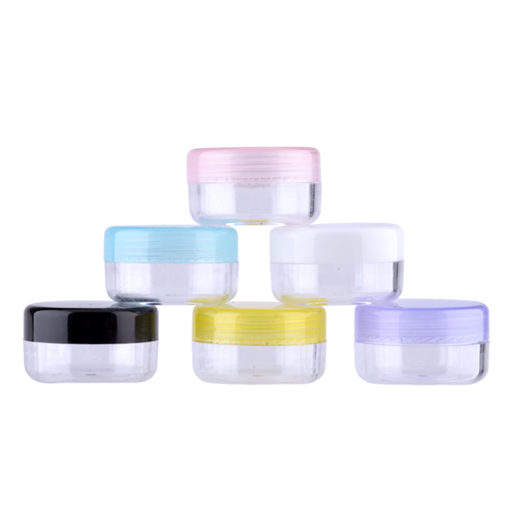 5ml plastic jars 10ml 15ml 30ml 50ml 60ml 100ml 200ml Pet PP white clear plastic lip scrub container for cosmetic cream jars