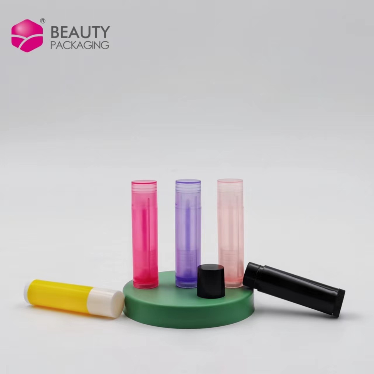 wholesale 5ml 5g white black transparent colour empty chapstick lipstick container lip balm tubes