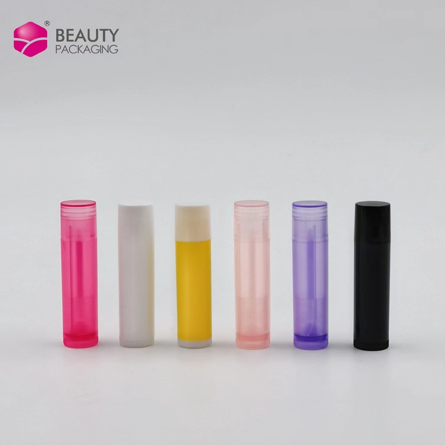 wholesale 5ml 5g white black transparent colour empty chapstick lipstick container lip balm tubes