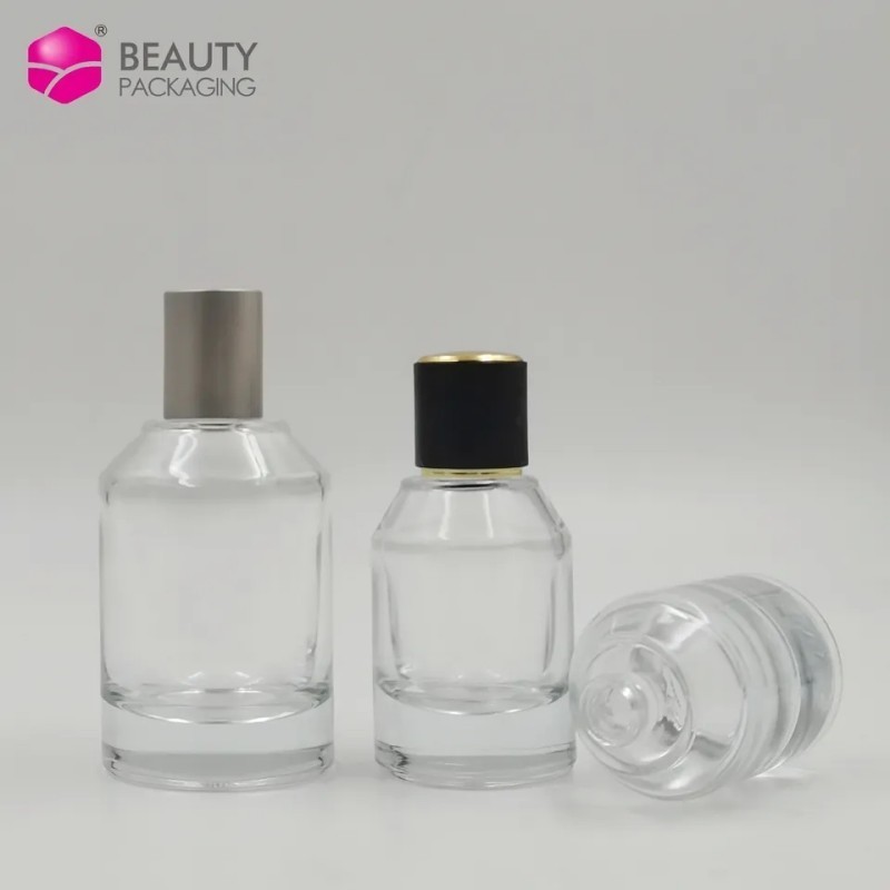 luxury clear glass 30ml 50ml 100ml men body shape glass perfume bottle