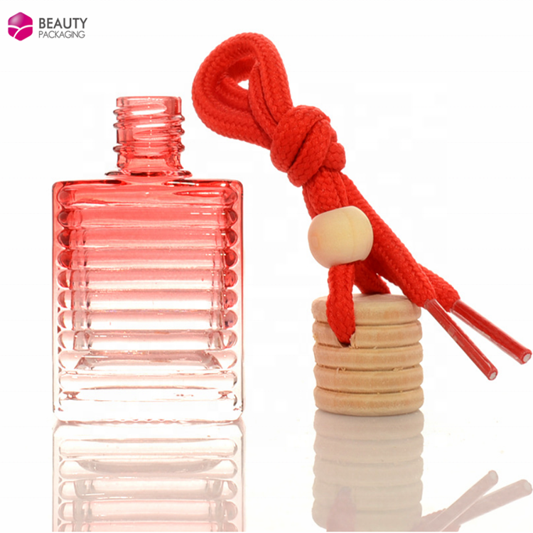 car air freshener perfume glass bottle with hanging rope