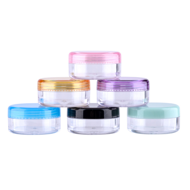 5ml plastic jars 10ml 15ml 30ml 50ml 60ml 100ml 200ml Pet PP white clear plastic lip scrub container for cosmetic cream jars